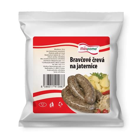Pripravené črevá na plnenie mäsovej zmesi