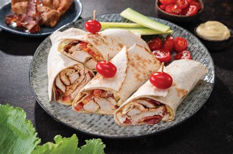 Wrap plnený kuracím mäsom a zeleninou