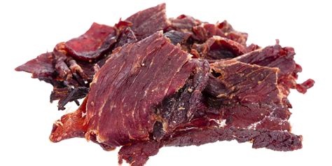 Infografika nutričných hodnôt beef jerky