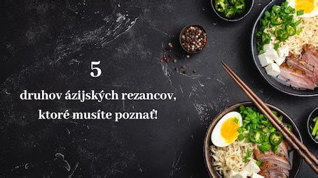 Ilustrácia rôznych druhov ázijských rezancov