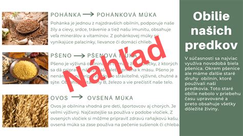 Porovnanie celozrnných a rafinovaných obilnín