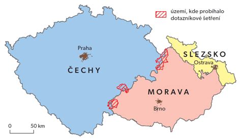 Mapa Moravy a Brna