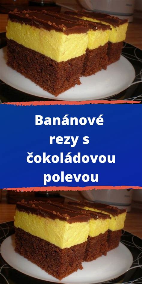Hotové pudingové rezy s čokoládovou polevou