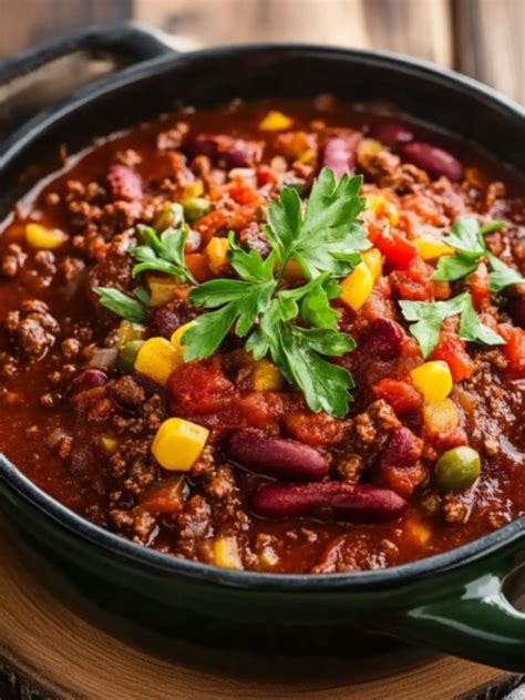 Hotové Chilli con Carne s prílohami