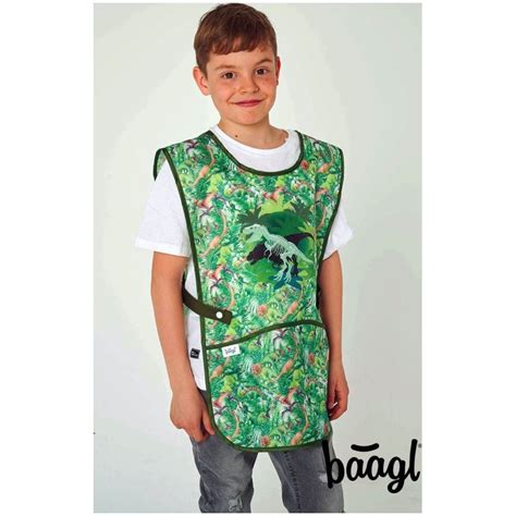 detská zástera s motívom dinosaura