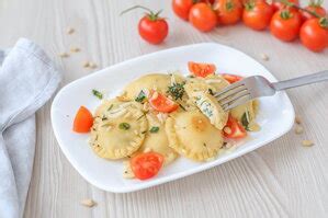 Bezlepkové ravioly so špenátom a ricottou