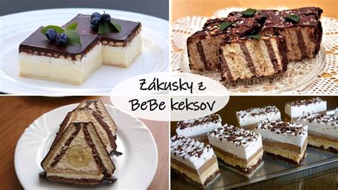 Nákres skladania metrového koláča z BeBe keksov