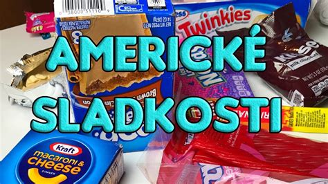 Ilustrácia rôznych amerických sladkostí