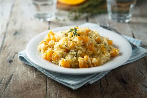Krémové tekvicové rizoto s parmezánom