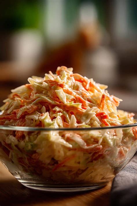 Detail hotového šalátu Coleslaw