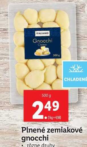 Rôzne tvary a druhy gnocchi