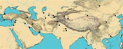 Historická mapa Hodvábnej cesty a jej vplyvu na šírenie potravín
