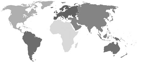 Mapa sveta s oblasťami pestovania cíceru