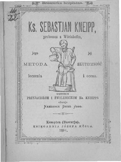 Stará ilustrácia Sebastiana Kneippa