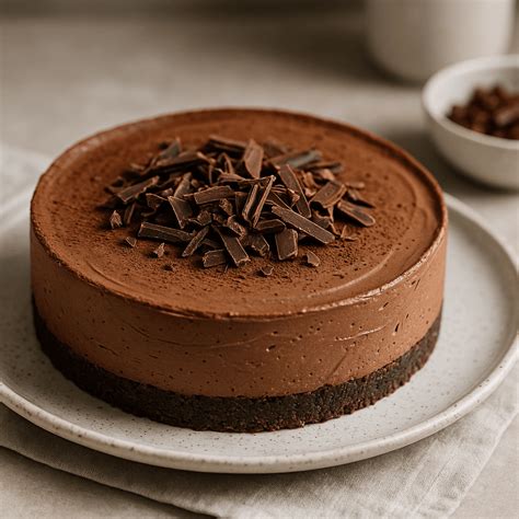 Lahodný nepečený čokoládový cheesecake