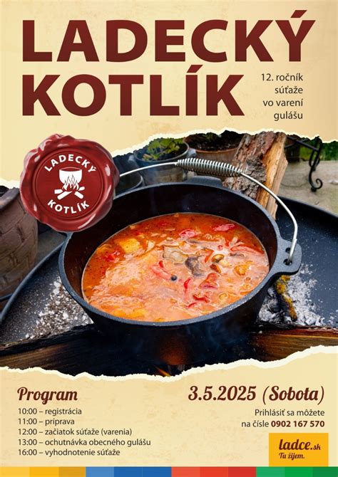 Ilustrácia: Ladecký kotlík - pohľad na areál s kotlíkmi a súťažiacimi