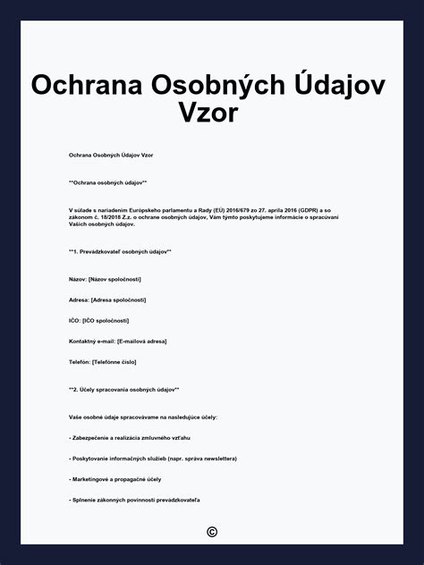 Diagram: Tok dát a zodpovednosti pri spracovaní osobných údajov