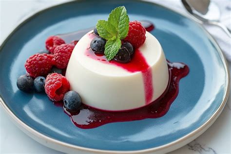 Ovocná panna cotta v pohári