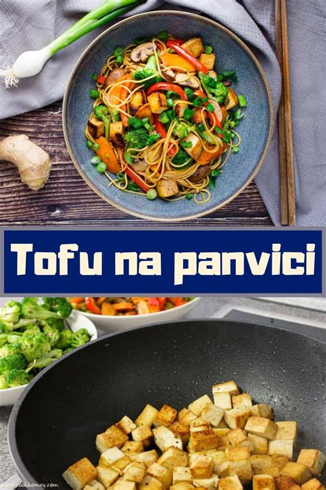 Zlatisté tofu nugetky vyprážané na panvici