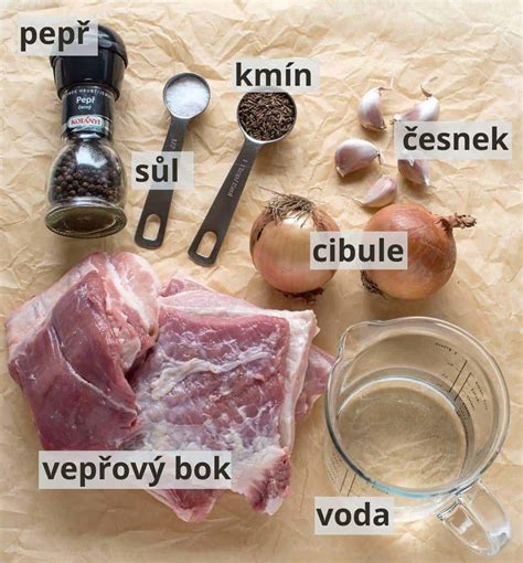 Suroviny na prípravu bravčového laloka