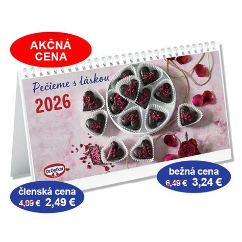 Nástenný a stolový kalendár Dr. Oetker 