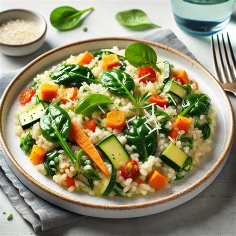 Farebné ingrediencie na zeleninové rizoto