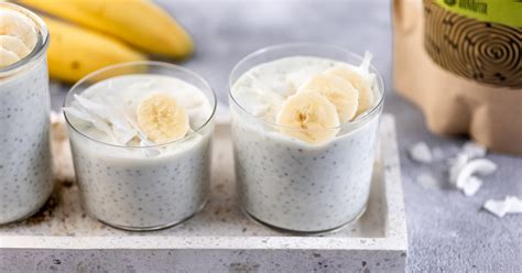 Fitness kokosový puding s banánom