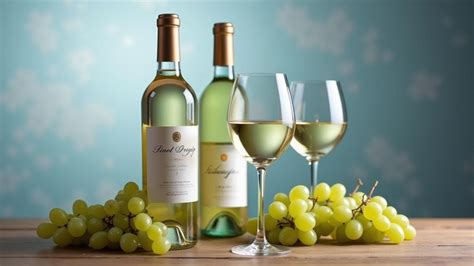 Fľaše bieleho vína Pinot Grigio, Chardonnay a Sauvignon Blanc