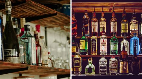 Rôzne fľaše alkoholu na pečenie