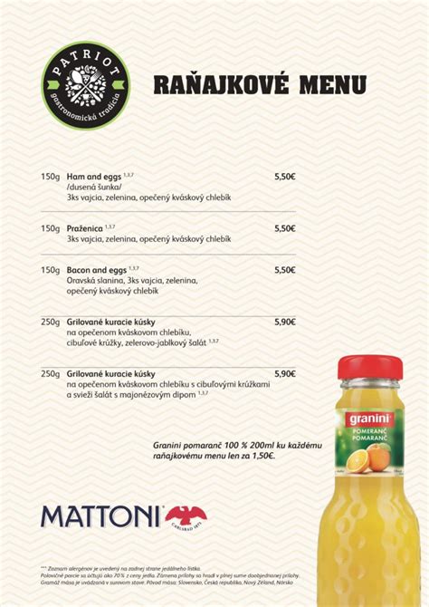 Nízkosacharidové raňajkové menu