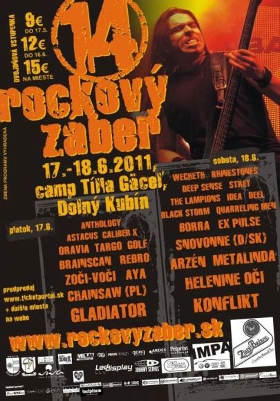 Plagát na hudobný festival s folklórnymi a rockovými prvkami