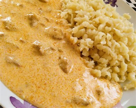 Recept na bravčové mäso na smotane s údeným syrom