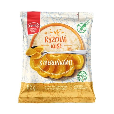Bezlepková ryžová kaša s marhuľami - nutričné hodnoty