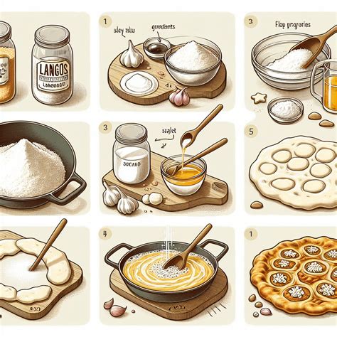 Ilustrácia prípravy cesta na pizzu krok za krokom