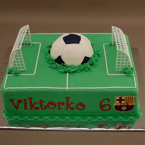 detská torta s futbalovou tematikou