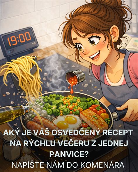 Ilustrácia jednoduchého jedla z jednej panvice