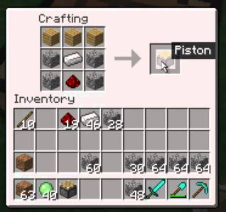 Crafting recept na lepkavý piest v pracovnom stole