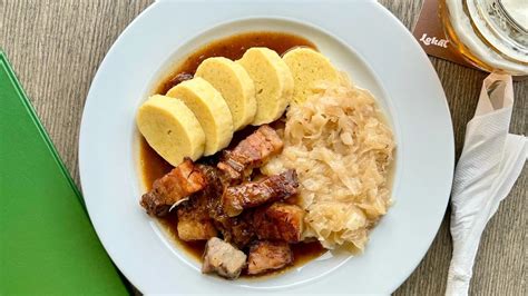 Mapa tradičných jedál Českej republiky s vyznačeným Vepřo knedlo zelo