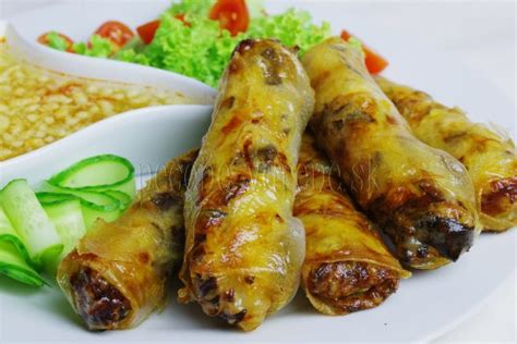Kuracie jarné závitky na tanieri