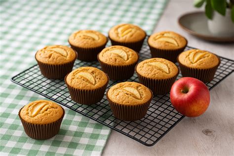 Škoricové muffiny s hrozienkami a jablkami