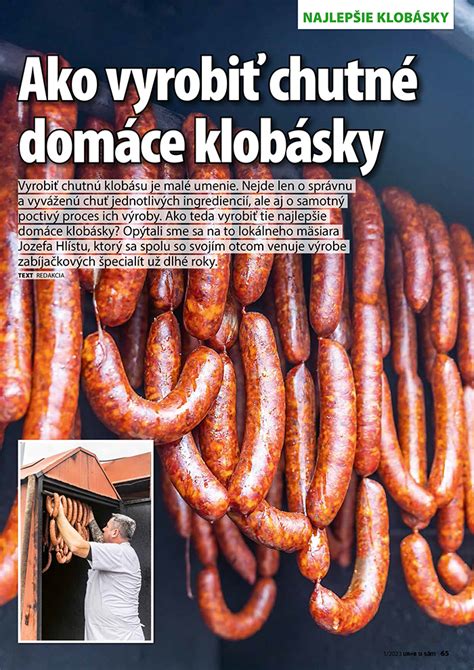 Porovnanie domácich a kupovaných klobás