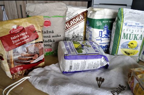 Rôzne druhy múky pre pečenie chleba