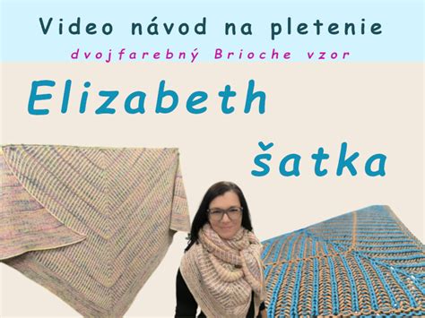 Dvojfarebná Elizabeth šatka s Brioche vzorom