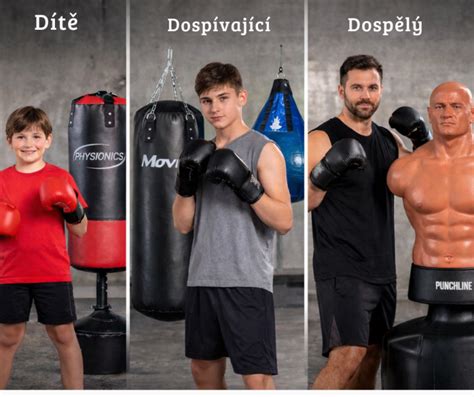 Rôzne typy detských boxovacích vriec a ich veľkosti