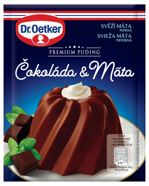 Balenie Dr.Oetker Premium Puding Čokoláda & Mäta