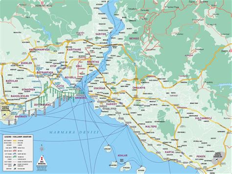 Mapa Istanbulu s vyznačením nebezpečných oblastí