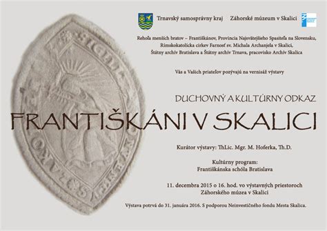 Ilustrácia Františkánskeho kláštora v Skalici