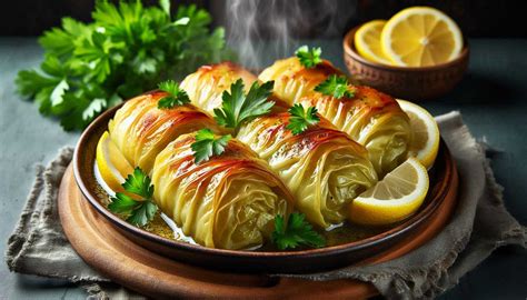 Zapekané kapustné listy s mäsovou plnkou na pekáči