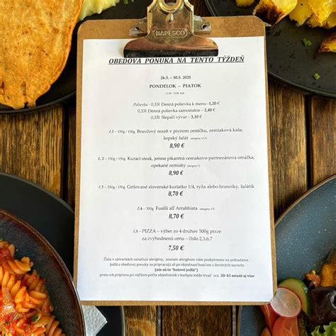 Plánovanie týždenného menu