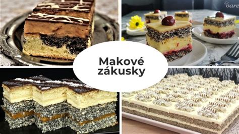 Zobrazenie rôznych makových a sladkých zákuskov